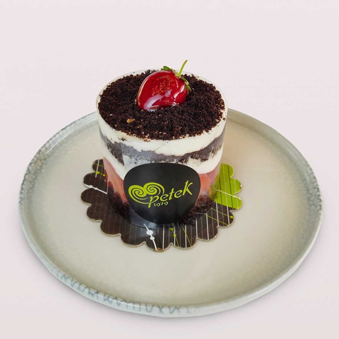 Şeffaf Dilim Çilekli Oreo